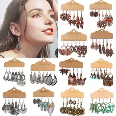 Boho Gypsy Earrings Tribal Ethnic Festival Ear Hook Drop Dangle Women Jewelry • $5.68