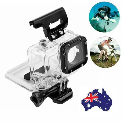 Waterproof Diving Surfing Protective Housing Case For GoPro Hero 4 Silver/Black • $18.39