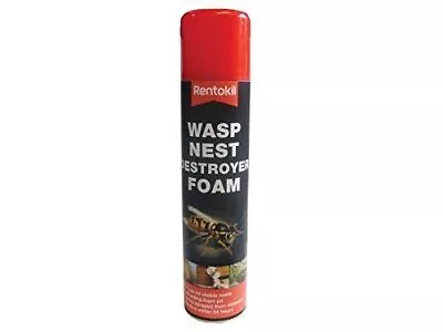 1 Rentokil Wasp Nest Killer Destroyer Foam Spray Aerosol Pest Control Wasp 300ml • £8.09
