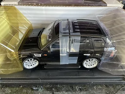 1/18 Grand Marques Ertl RC2 Range Rover Sport Black 42143 New/Mint With Straps • $72.62