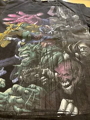 Vintage MAD ENGINE Marvel Villains Cotton T-shirt Size L -Galactus Magneto RARE • $29.07