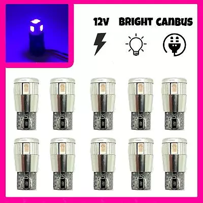 Sidelight  Interior Bulbs LED Canbus Error Free 501 W5W T10 194 Purple UV Violet • £4.50