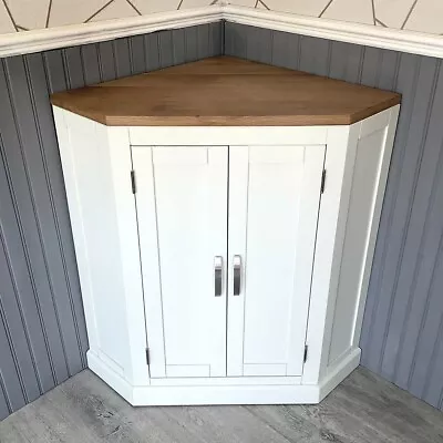 £40 • Buy Oak Top Painted Corner Bathroom Storage Medium Unit 501BP