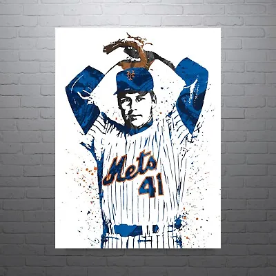 Tom Seaver New York Mets Sports Print Man Cave-FREE US SHIPPING • $19.83