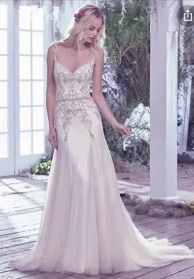 Maggie Sottero Andrea Wedding Dress Size 8 • £350