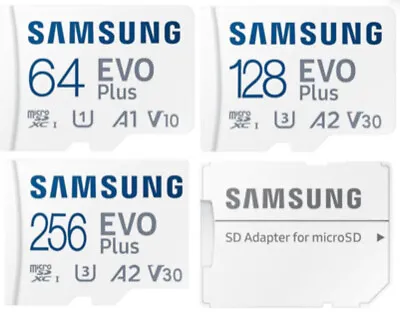 Samsung 32GB 64GB 128GB Micro SD XC Class 10 U3 Memory Card 100MB/s + SD Adapter • £8.49