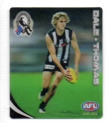 2010 AFL ULTRA 3D FOOTY PLAYS SNACKBRANDS - #16 Dale THOMAS (COLLINGWOOD) • $7.50