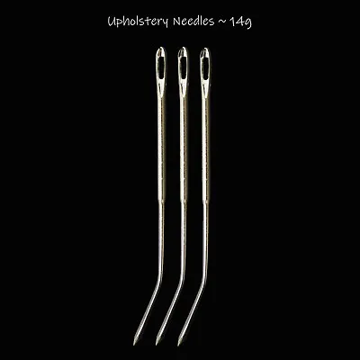 Crafty Hand Sewing Needles Upholstery Sack Mattress Large Repair Sew Needle X3 • £2.25