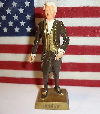 PRESIDENT JAMES MONROE Vintage 1960s Marx Presidents 2.5  Figure • $4.89