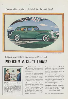 Unbiased Survey Polls & Packard 120 Wins Beauty Crown! Ad 1939 T • $9.99