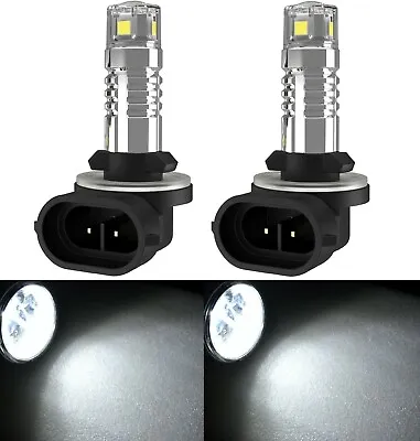 LED 20W 894 H27 White 6000K Two Bulbs Fog Light Replacement Upgrade Lamp Stock • $25.50