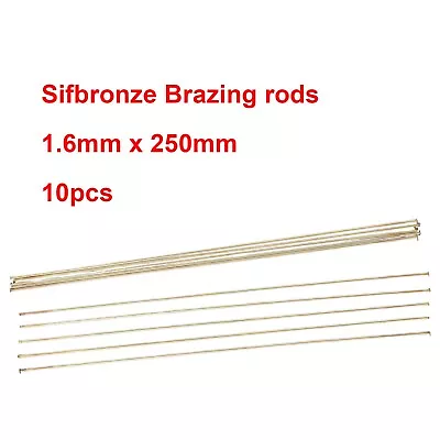 10PCS Wire Brazing Easy Melt Welding Rods Low Temperature 1.6mm X 250mm Brass • $7.80