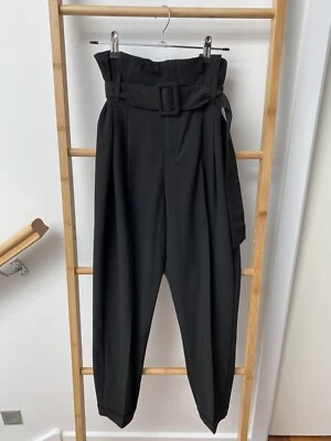 $30 • Buy NEW Bershka Women’s Black High Waisted Paper Bag Pants 8 10