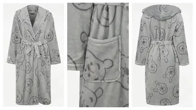 Disney WINNIE THE POOH Fleece Dressing Gown Bath Robe XL 20-22UK EASTER Gift • £34.99