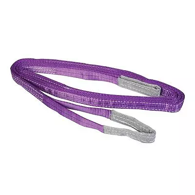 1 Tonne Webbing Lifting Sling Certified Duplex Cargo Strap Hoist Strop 4m • £15.27