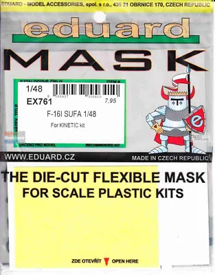 EDUEX761 1:48 Eduard Mask - F-16I Sufa (KIN Kit) • $13.24