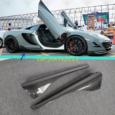 Carbon Fiber SideSkirts Side Step Cover Lip For McLaren MP4-12C 650S DM Style • $775.79