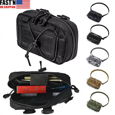 Tactical Molle Admin Pouch Compact Utility Tool Bag Shoulder Strap Waist Bag US • $5.99