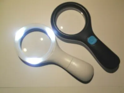 Illuminated Magnifier X2 Mag Handheld UK Seller • £4.98