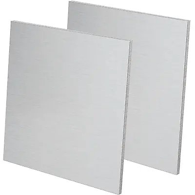 2 PCS 6061 12 X 12 X 1/4 Inch Aluminum Sheet Plate Thick Aluminum Plate Squar • $53.99