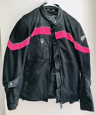 Fulmer Motorcycle Jacket Armor Pink Black Padded Excellent Condition • $29.99