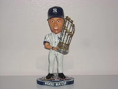 HIDEKI MATSUI New York Yankees Bobble Head 2009 World Series Edition Trophy MLB* • $149.95