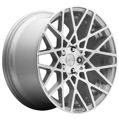 19x8.5 Rotiform R110 BLQ GLOSS SILVER MACHINED Wheel 5x4.5 (38mm) • $403