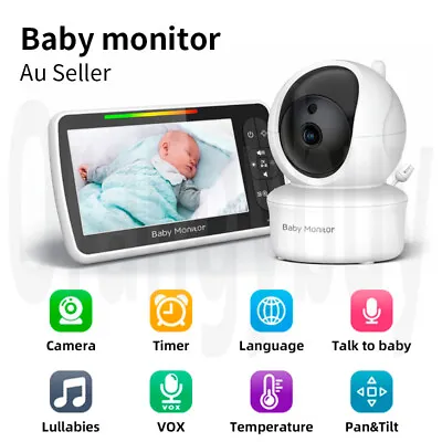 5  Baby Camera Monitor Wireless Audio Night Vision Surveillance Camera Logger AU • $148.90