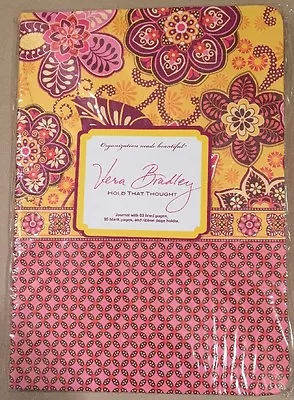 New Vera Bradley Hold That Thought Bali Gold Journal Book Blank Pages • $18