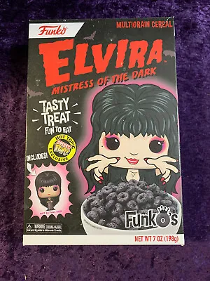 FunkO's Elvira Mistress Of The Dark Exclusive Breakfast Cereal/ New Unopened • $59.99