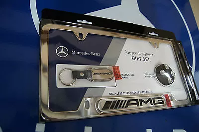 Mercedes Benz AMG License Plate Frame Gift Set C E CL CLK GLK S SL GL R ML Class • $77.90