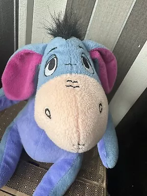 Disney Eeyore Plush Toy 30cm Seated VGC • £2.99