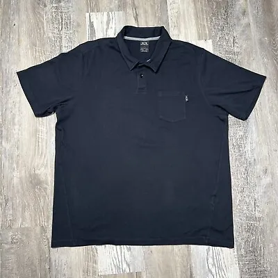 Oakley Shirt Men's XL Polo Shirt Black Regular Fit Short Sleeve Pocket • $7.99