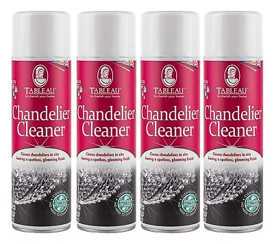 Chandelier Cleaner Spray Tableau 500ml Easy & Safe Drip Dry Formula X Pack Of 4 • £38.19