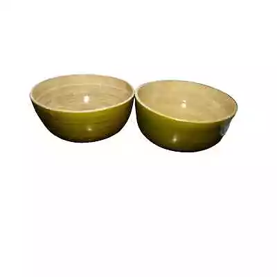 Set Of Two Bamboo Individual Salad Bowls Excellent Condition • $10.80