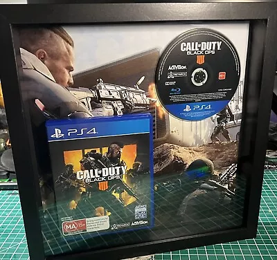 Call Of Duty Black Ops 4 In Shadow Box Wall Art Gaming PS4 • $199