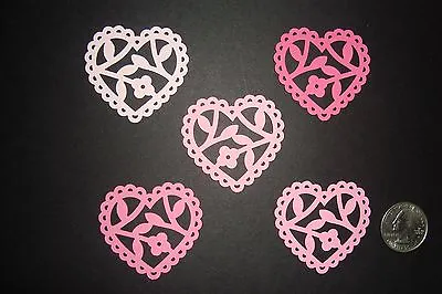 30 Valentine Martha Stewart Enchanted Heart Die Cuts Punches 5 Pink Shades • $1.99