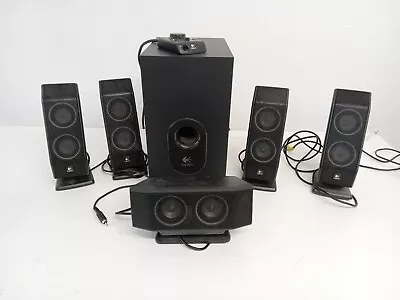 Logitech X-540 Computer Multimedia Speaker System 5.1 & Control Base Powers On • £19.99