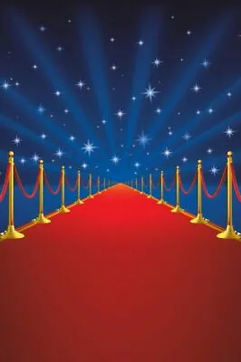 Red Carpet Backdrop Background Hollywood Star Red Photo Studio Props Party Decor • £16.79