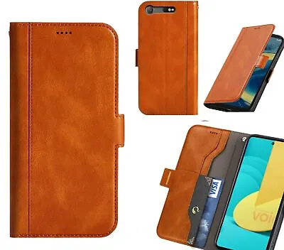 $8.95 • Buy Sony Xperia Xa1 Compact Wallet Case Cowhide Finish Side Magnet Buckle