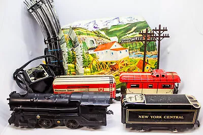 Vintage Antique Marx Tin Train Set With Tunnel • $19.99