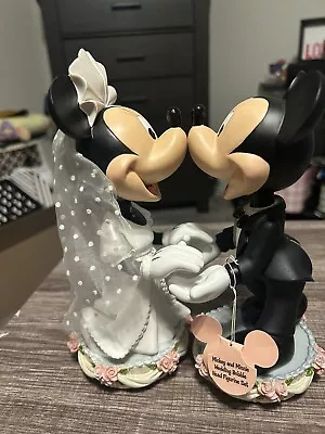 Walt Disney World Mickey And Minnie Bride And Groom Bobble Head Figures • $25