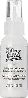 FolkArt Gallery Glass Paint 2oz-Shimmer Hologram FAGG-19687 • £12.43