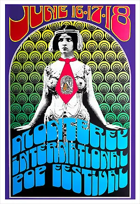 Monterey Pop 1967 Concert Poster Print • $14.50