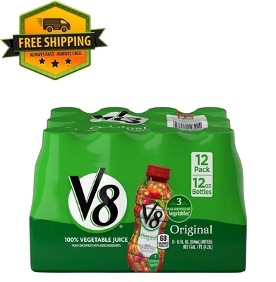 $16.99 • Buy 12 Ounce Bottle (Pack Of 12), V8 Juice, Original 100% Vegetable Juice...
