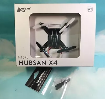 New Hubsan X4 H107L 2.4GHZ 4CH Quadcopter RTF Black/White Bonus Set Of Blades • $39.95