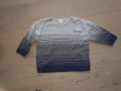 Designer MINIMAN  Cotton Boy Or Girls Beige To Blue  Designer Jumper~ Age 3  • £7.99