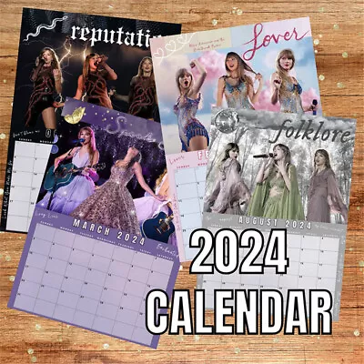 Taylor Swift The Eras Tour 2024 Calendar Desk Monthly Daily Planner Fans Gifts • £7.91