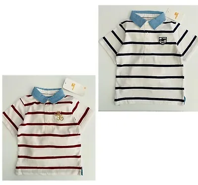 Mayoral Designer Boys T-Shirt Baby Summer Short Sleeve Striped Designer Polo Top • £5.50