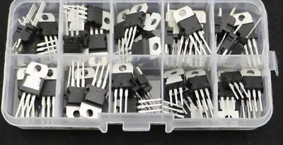 50Pcs 10 Values Voltage Regulator IC Assortment Assorted Kit L78 Series • $13.45